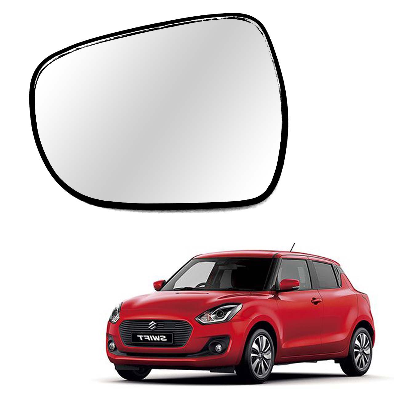 Swift rear view store mirror price