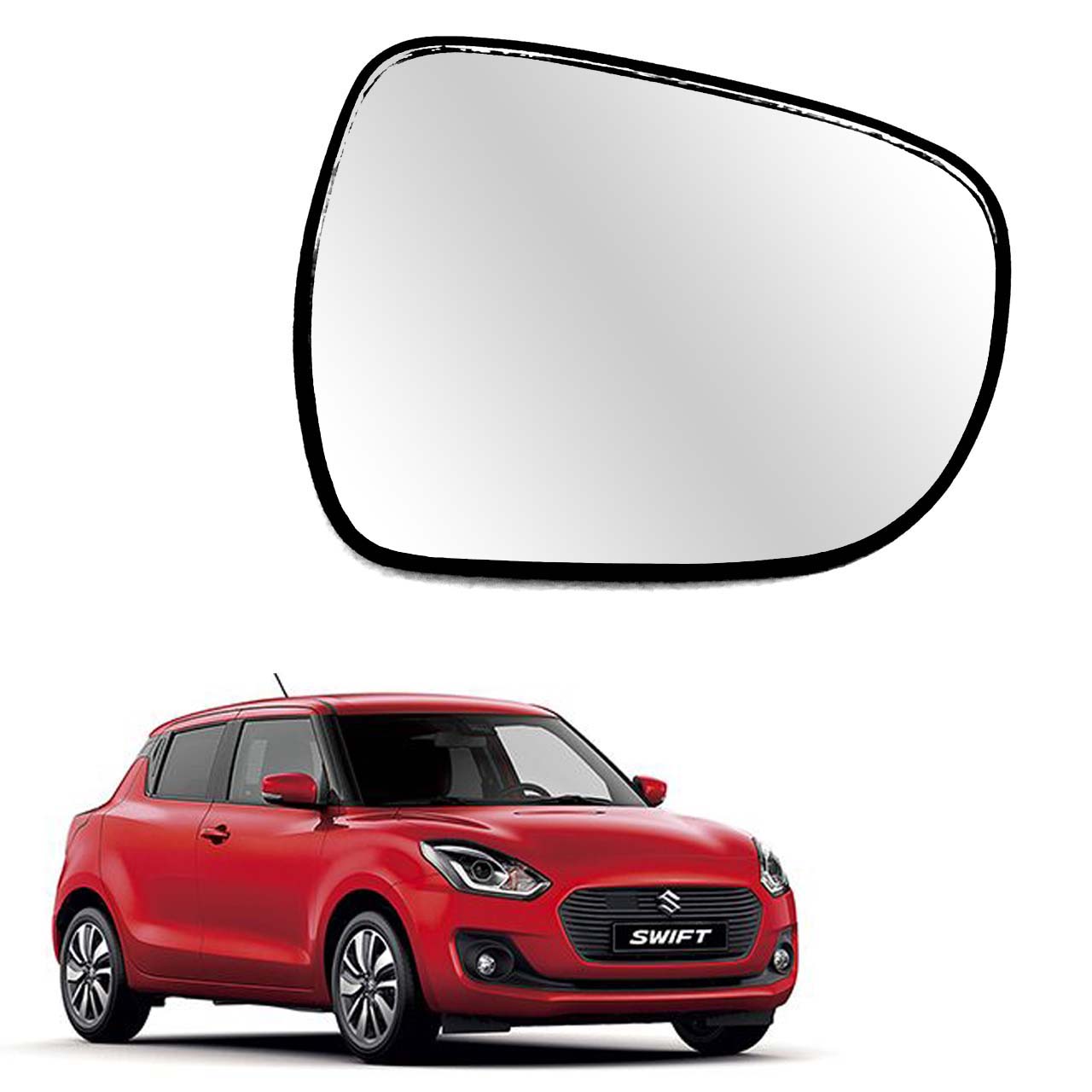 Swift rear view store mirror price